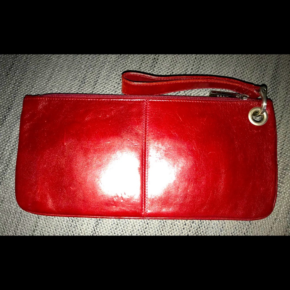 Cherry Red HOBO International Wristlet